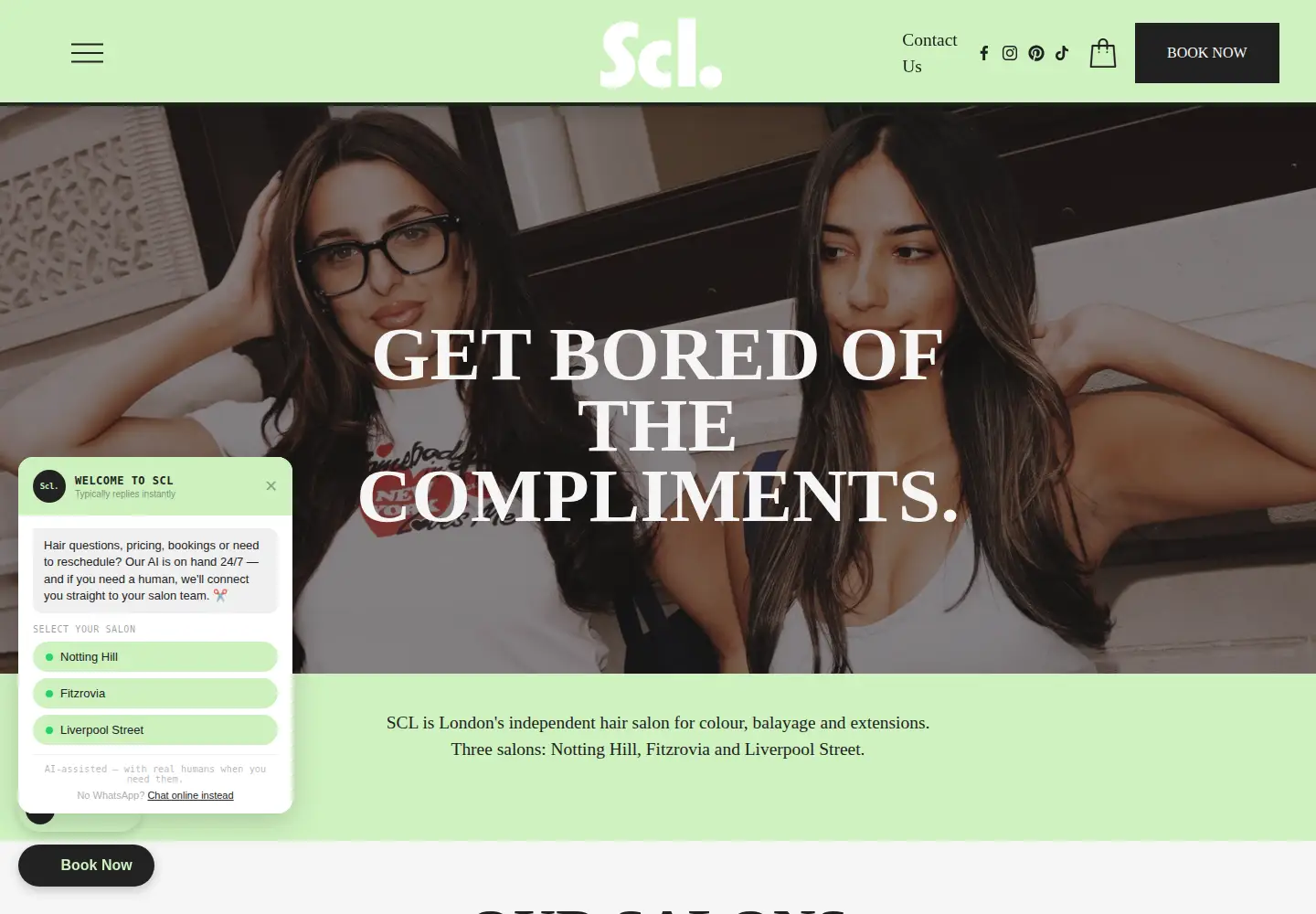Screenshot of samanthacusicklondon.com