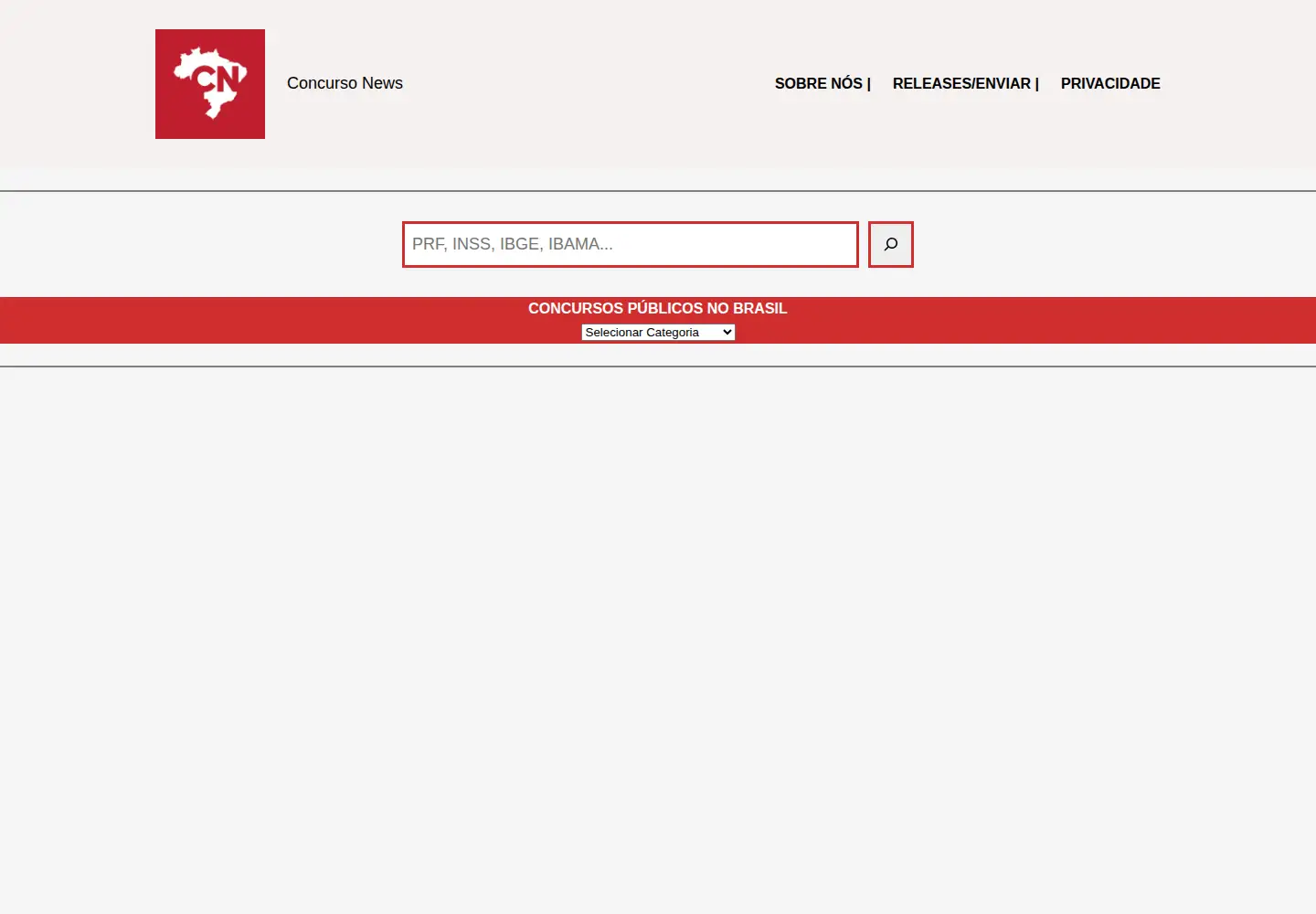 Screenshot of concursonews.com