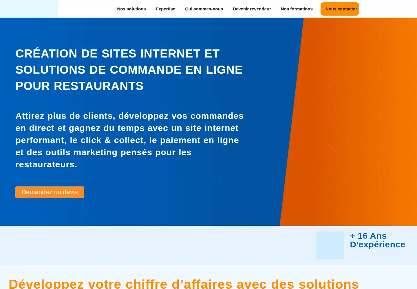 Captured homepage of des-click.com in the current scan