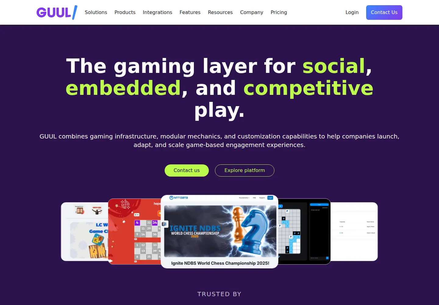 Screenshot of guul.games
