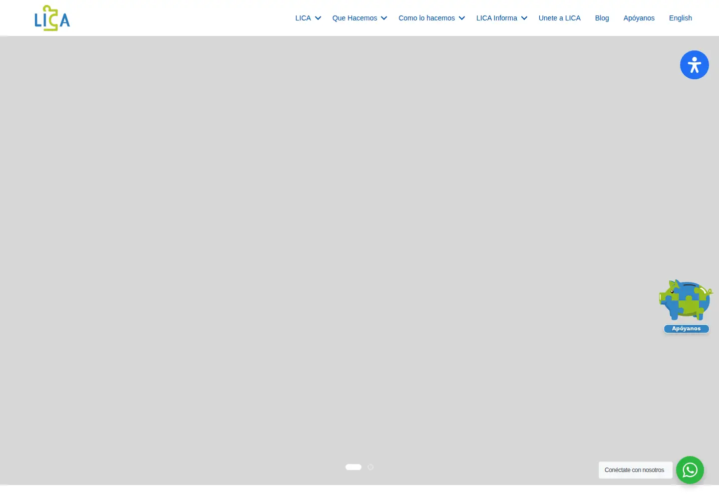 Screenshot of ligautismo.org