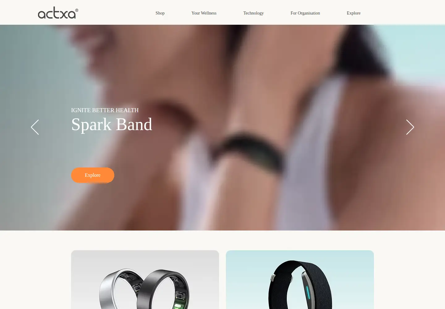 Screenshot of actxa.com