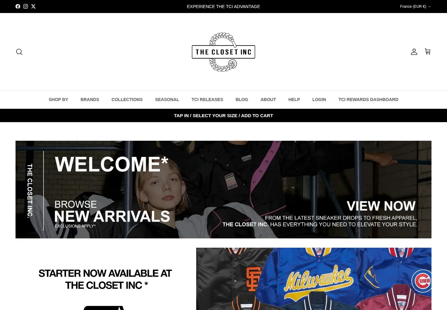 Screenshot of theclosetinc.com