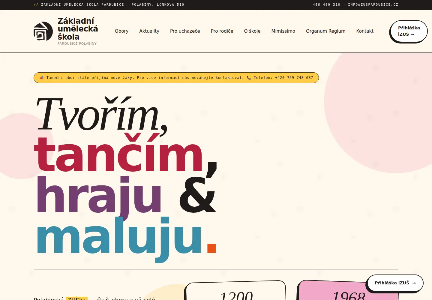 Screenshot of zuspardubice.cz