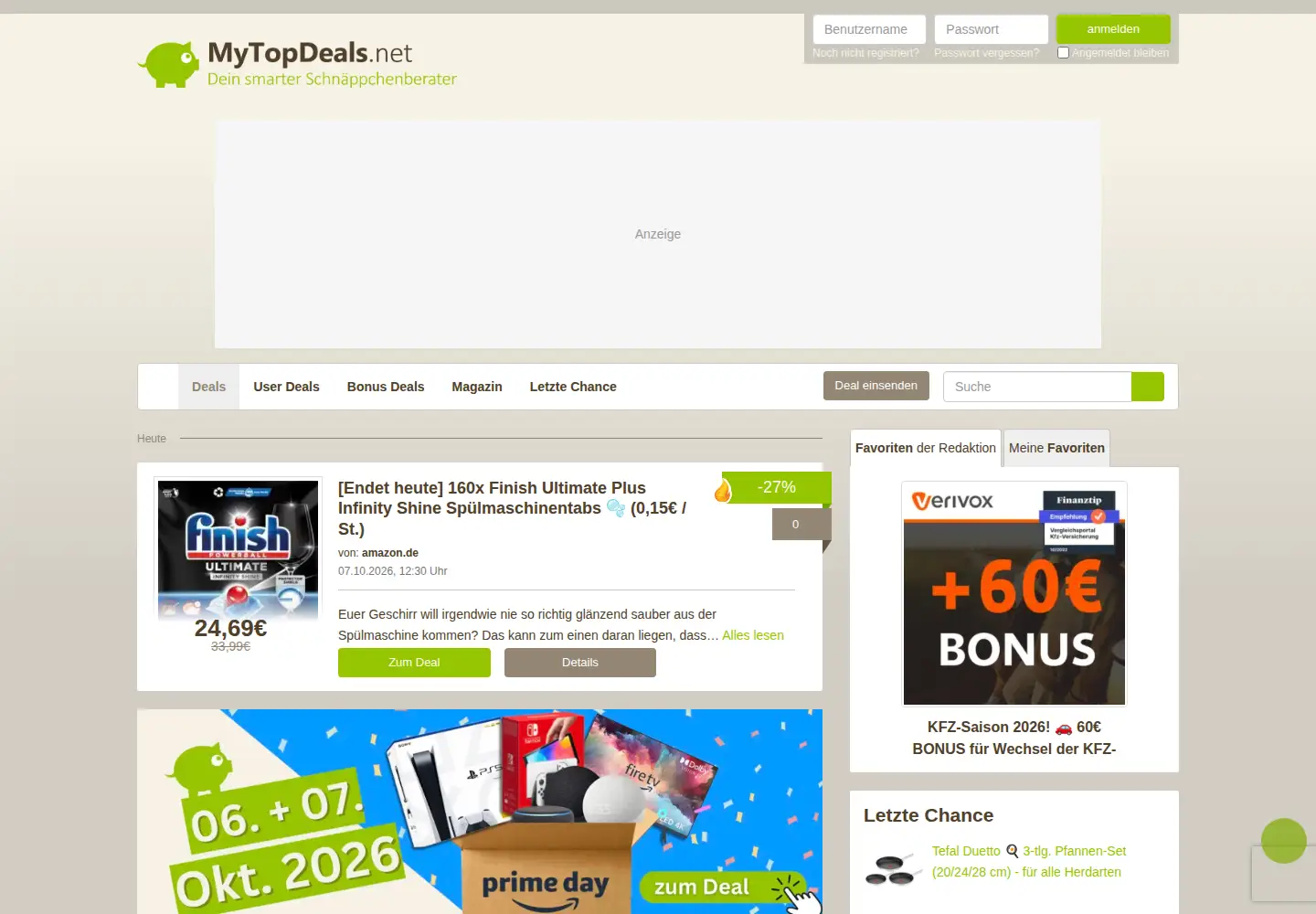 Screenshot of mytopdeals.net