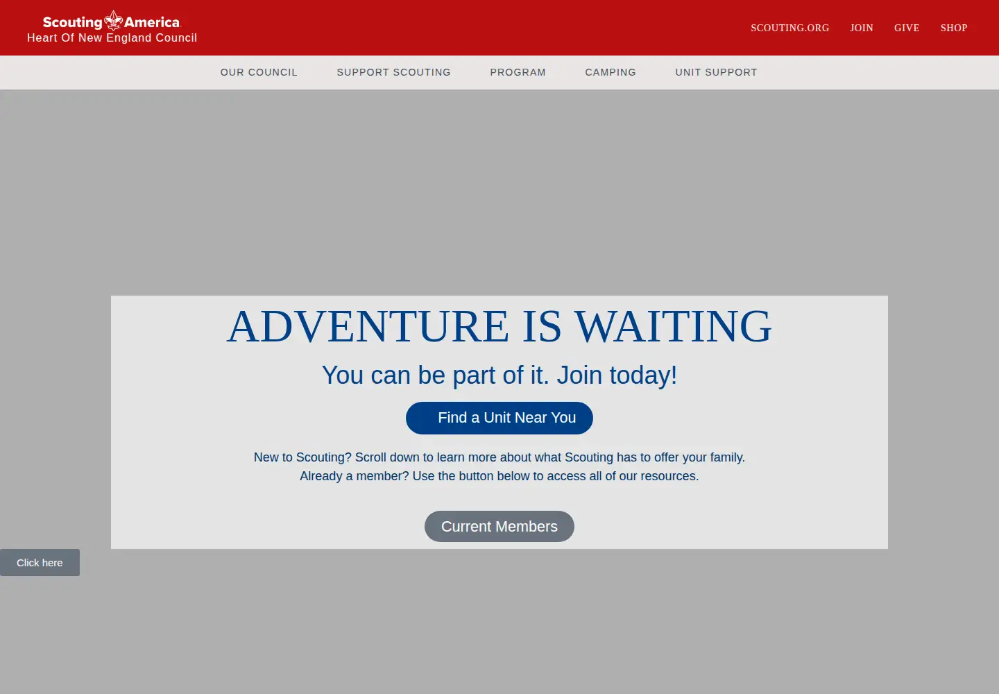 Screenshot of hnebsa.org