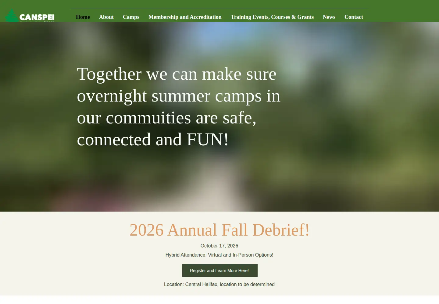 Screenshot of canspei.ca