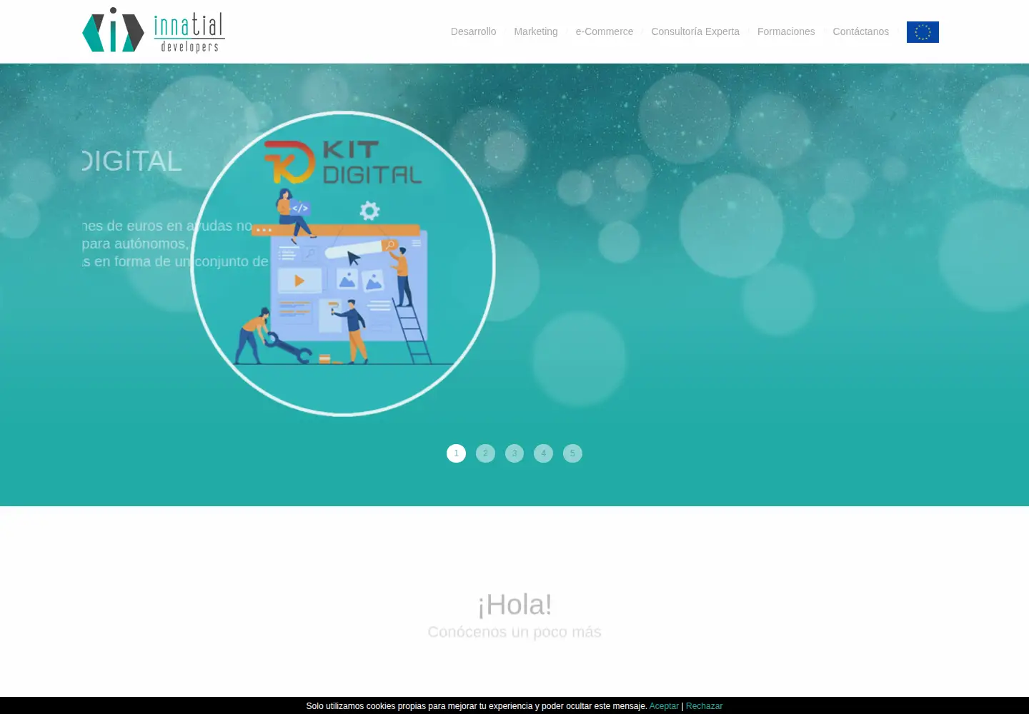 Captured homepage of innatial.com in the current scan