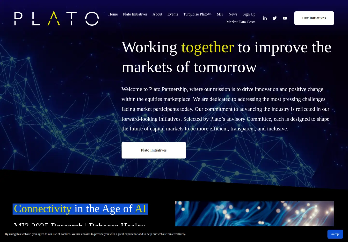 Captured homepage of platopartnership.com in the current scan