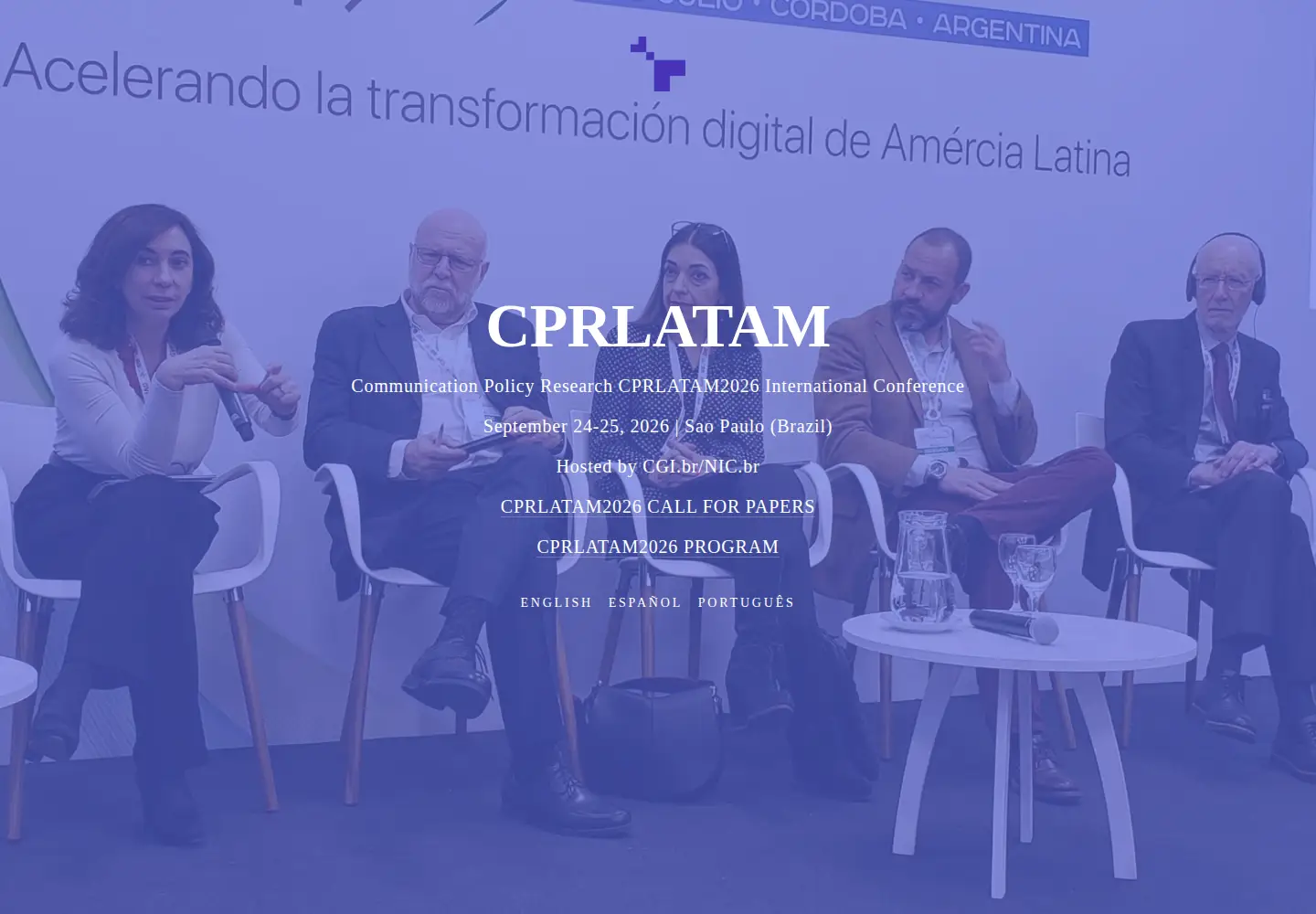 Captured homepage of cprlatam.org in the current scan