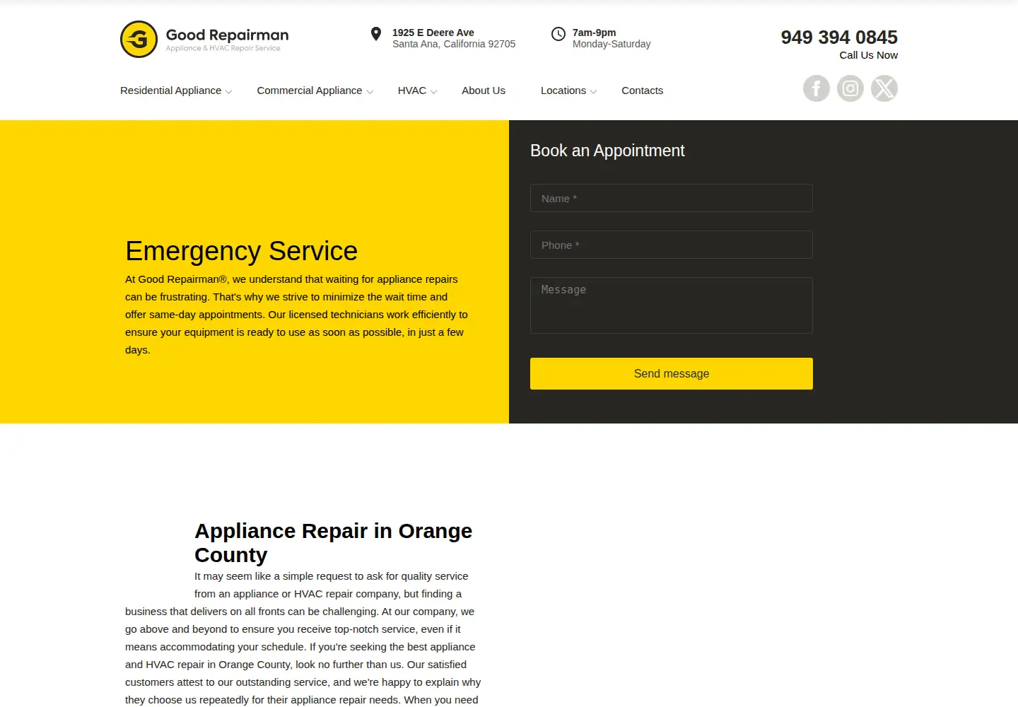 Screenshot of goodrepairman.com