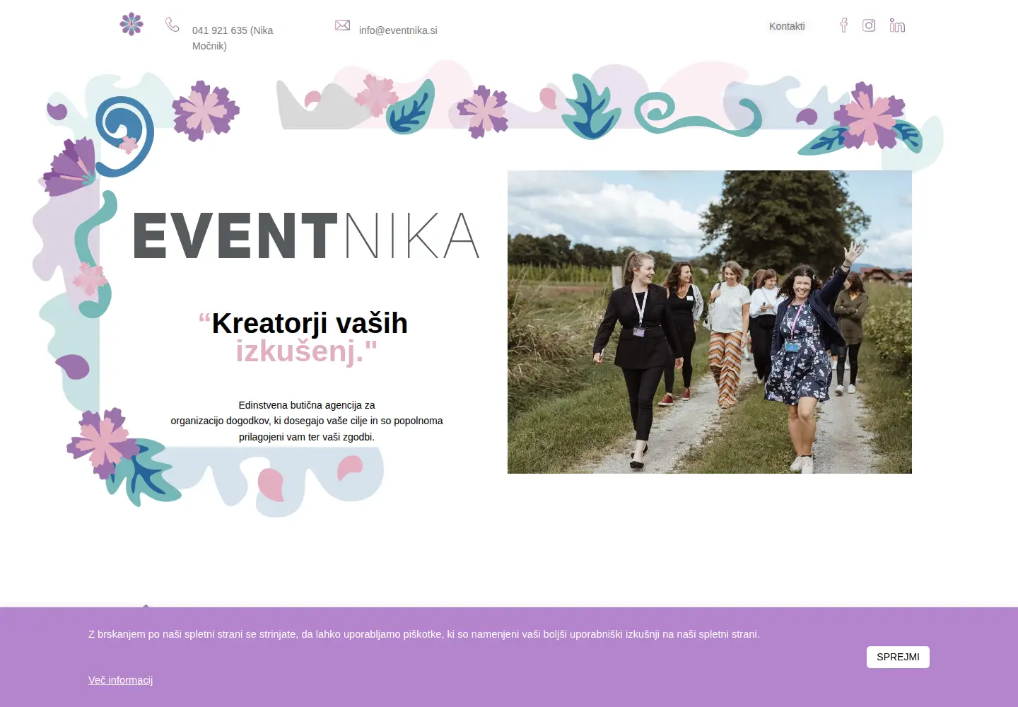 Screenshot of eventnika.si