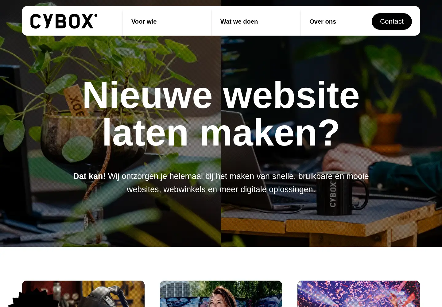 Screenshot of cybox.nl