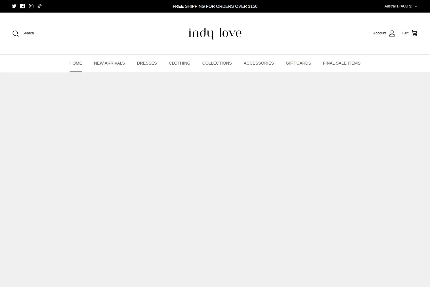 Captured homepage of indylove.com.au in the current scan