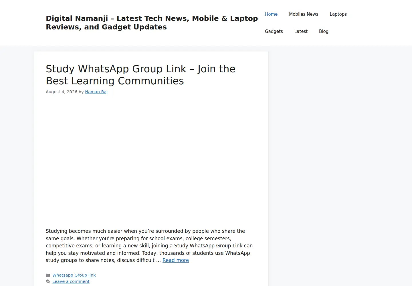Screenshot of digitalnamanji.com