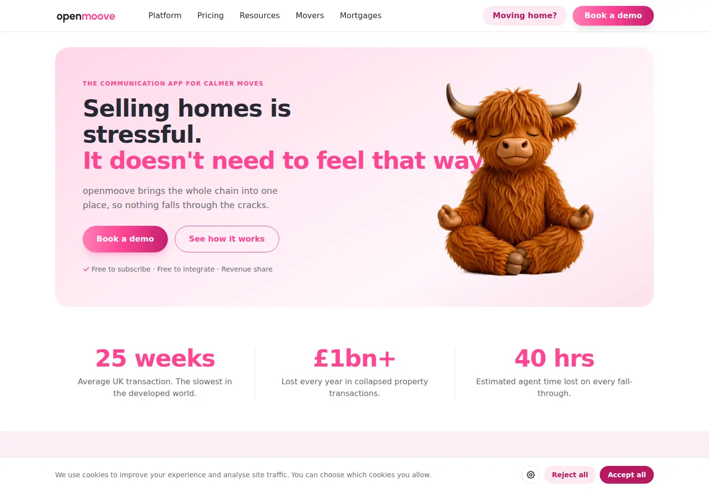 Screenshot of openmoove.com