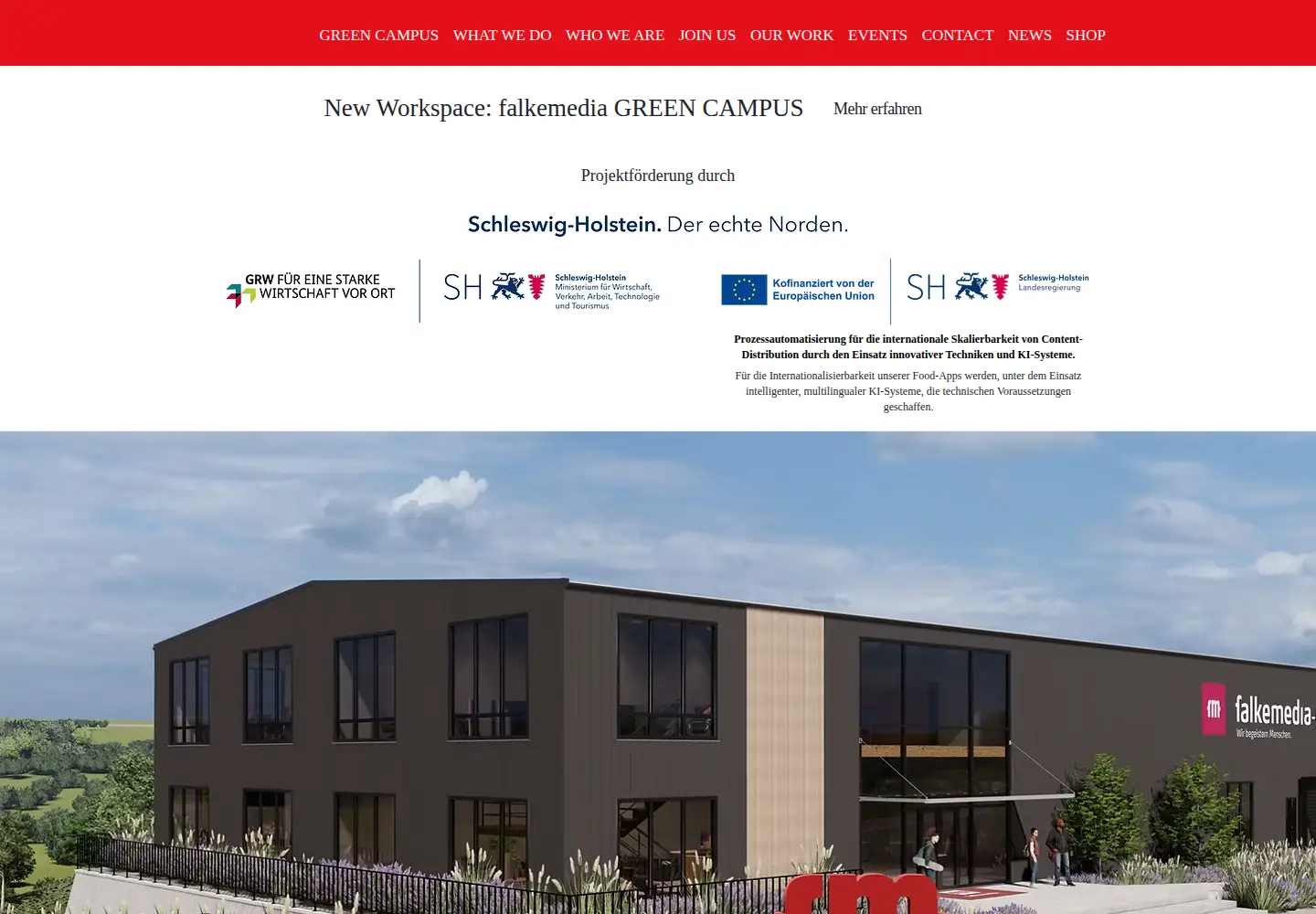 Screenshot of falkemedia.de