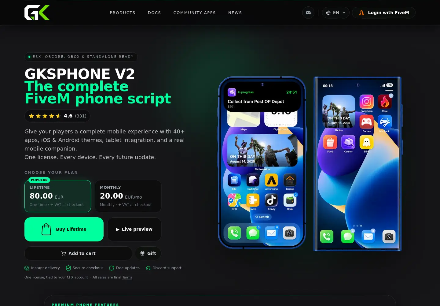 Screenshot of gkshop.org