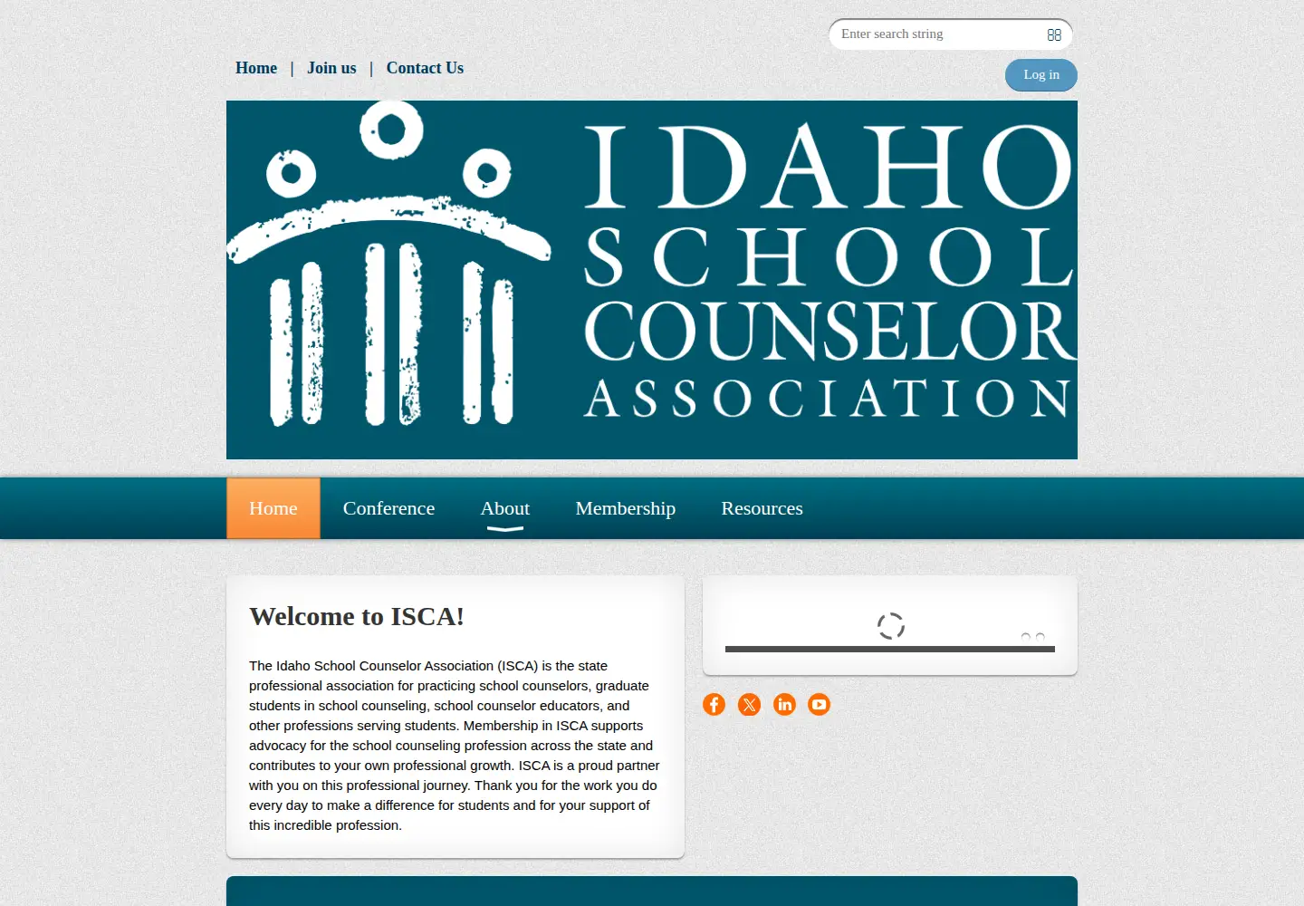 Screenshot of idahoschoolcounselor.org