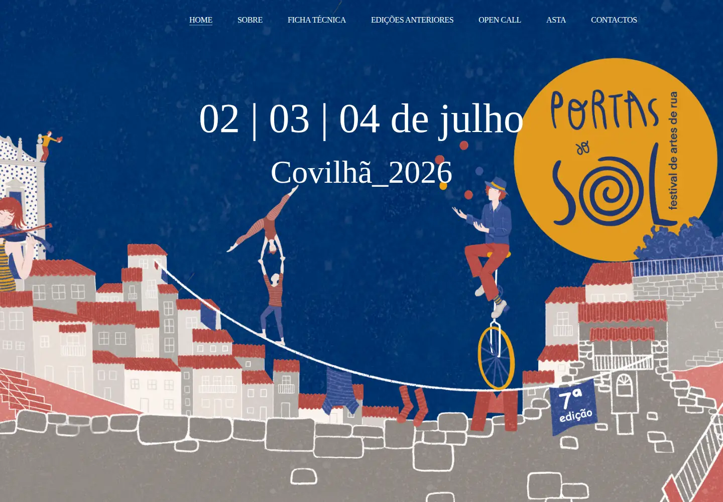 Screenshot of festivalportasdosol.pt