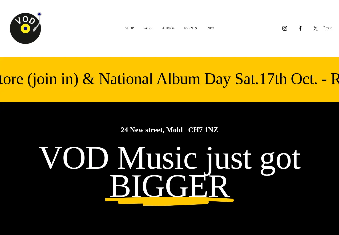 Screenshot of vodmusic.co.uk