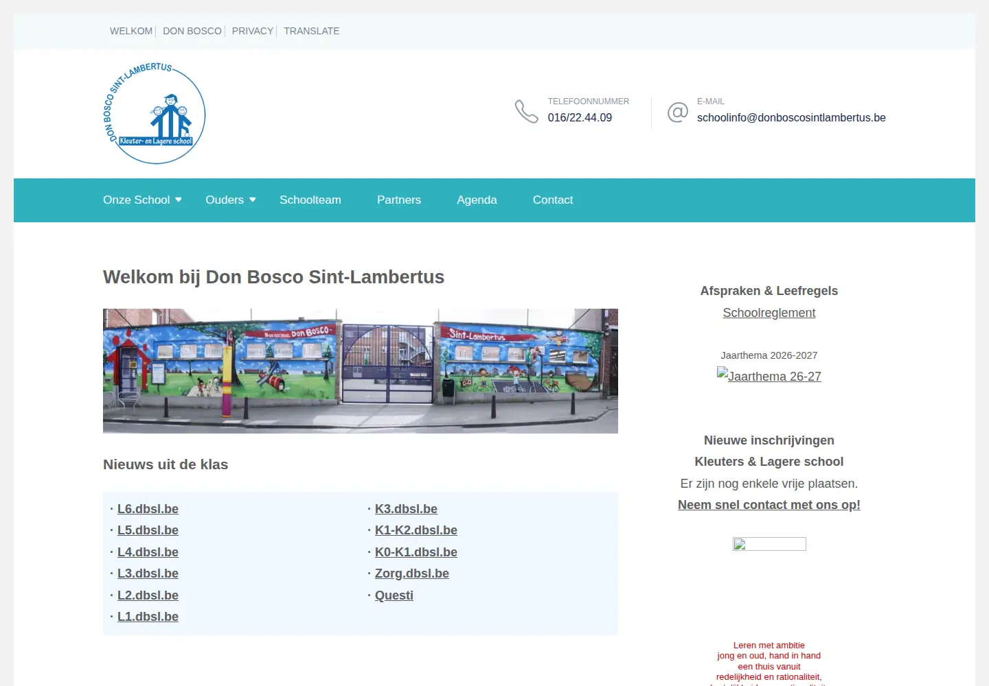 Screenshot of donboscosintlambertus.be