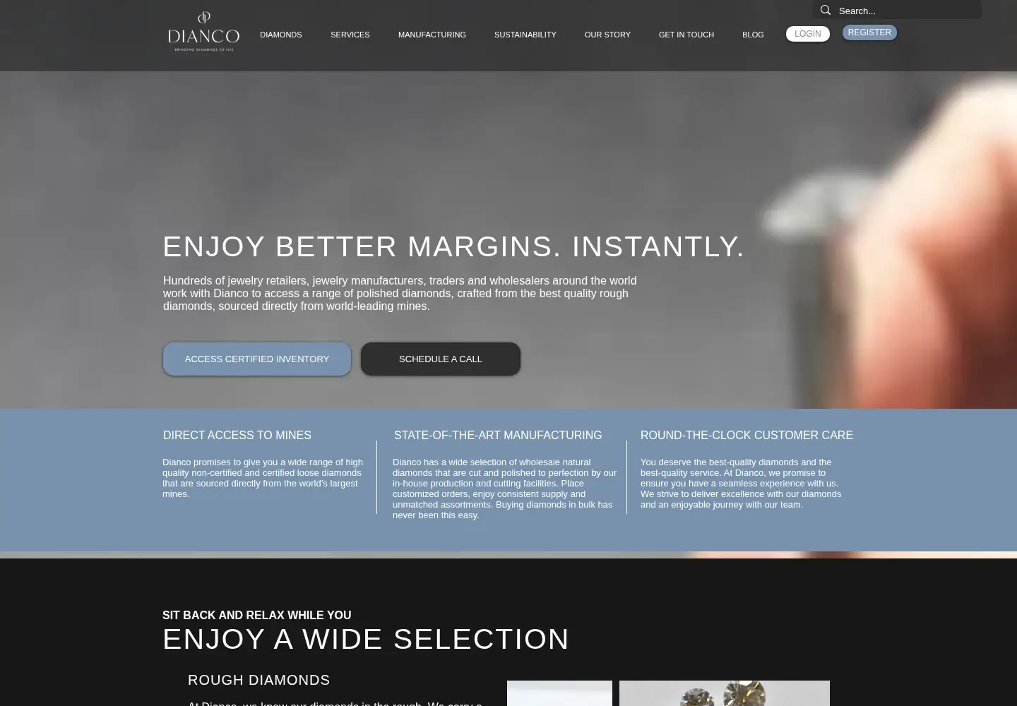 Screenshot of diancogroup.com