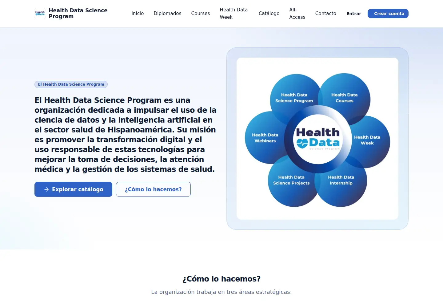 Screenshot of healthdataprogram.com