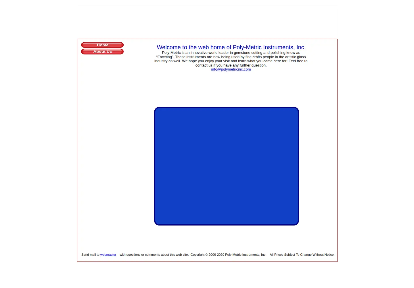 Screenshot of polymetricinc.com