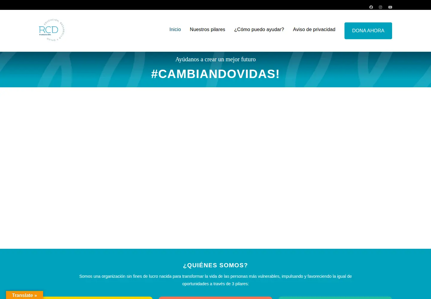 Screenshot of rcdfundacion.org
