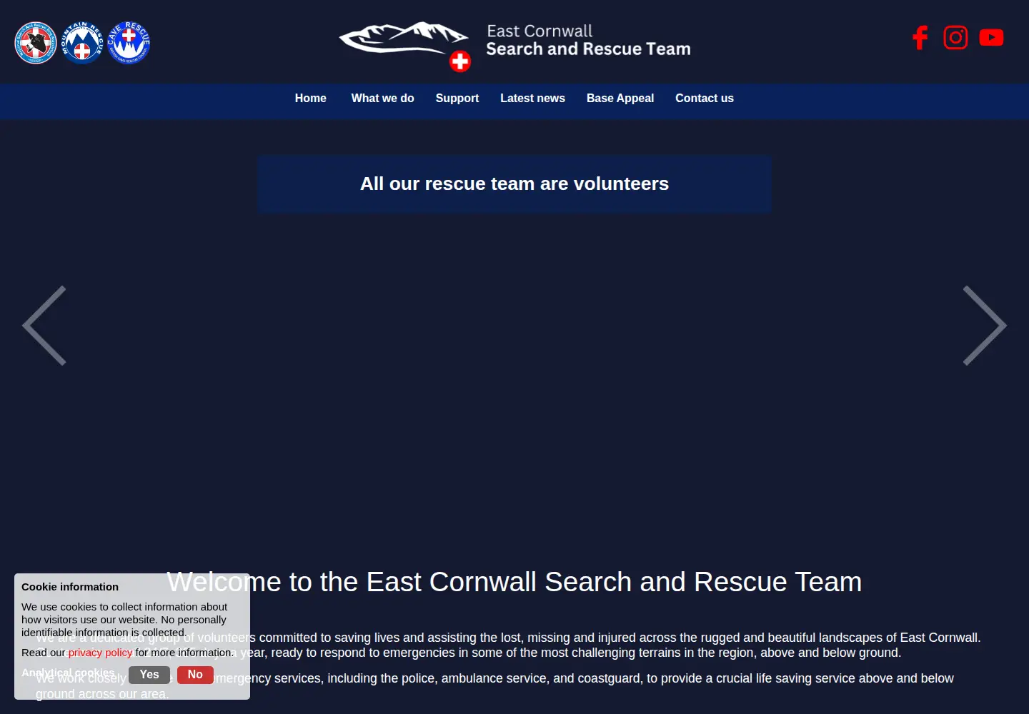 Screenshot of eastcornwallsrt.org.uk