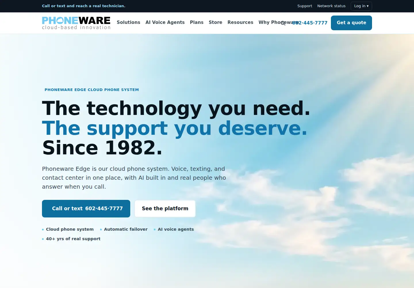 Screenshot of phoneware.us