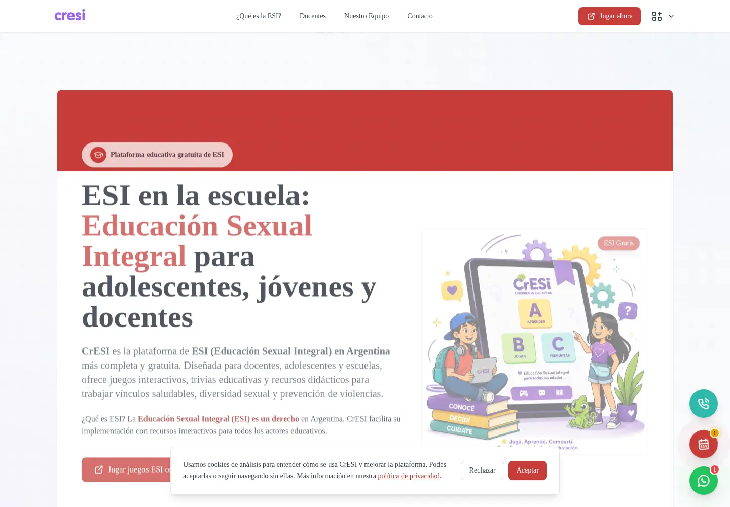 Screenshot of cresi.com.ar