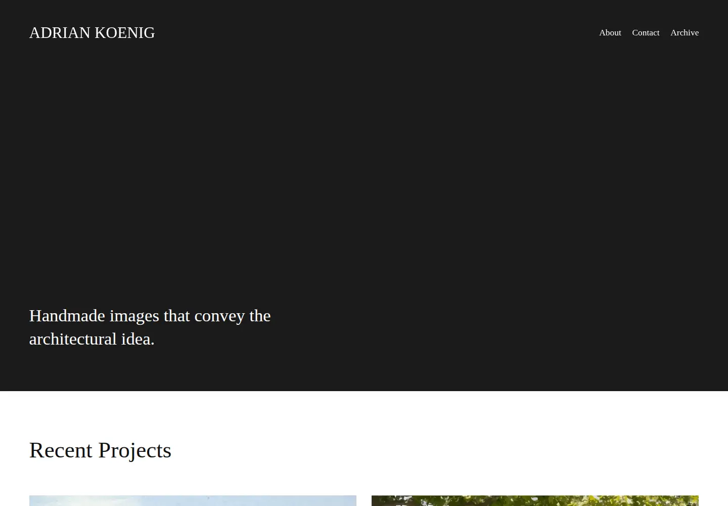 Screenshot of adriankoenig.com