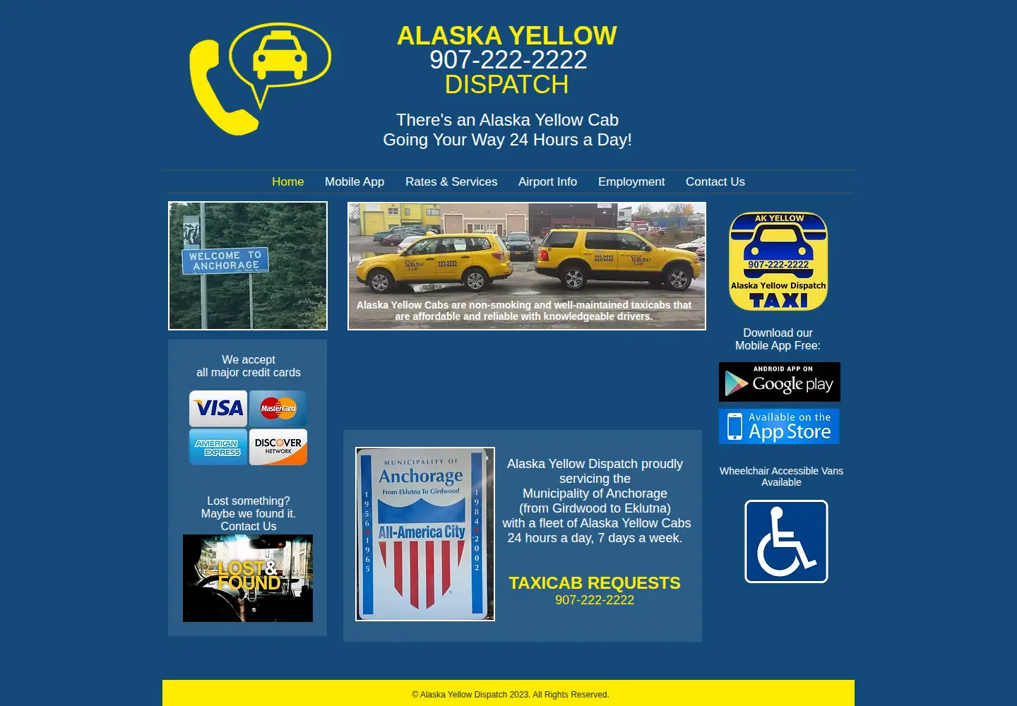 Captured homepage of alaskayellowdispatch.com in the current scan