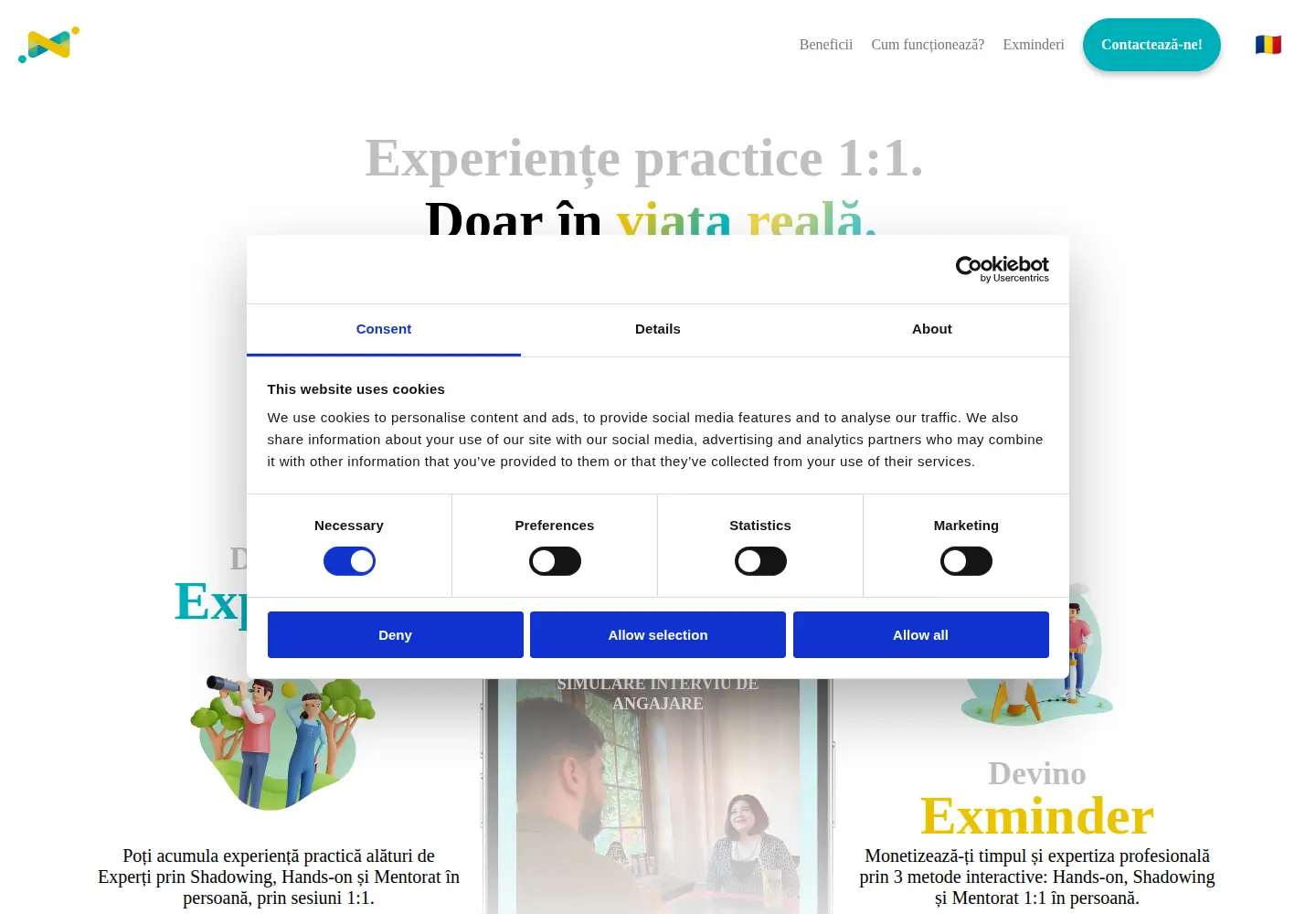 Screenshot of exminds.com