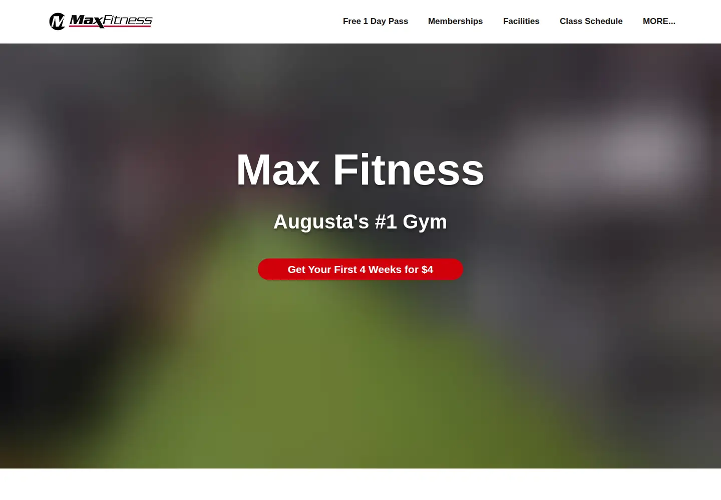Captured homepage of maxfitnessaugusta.com in the current scan