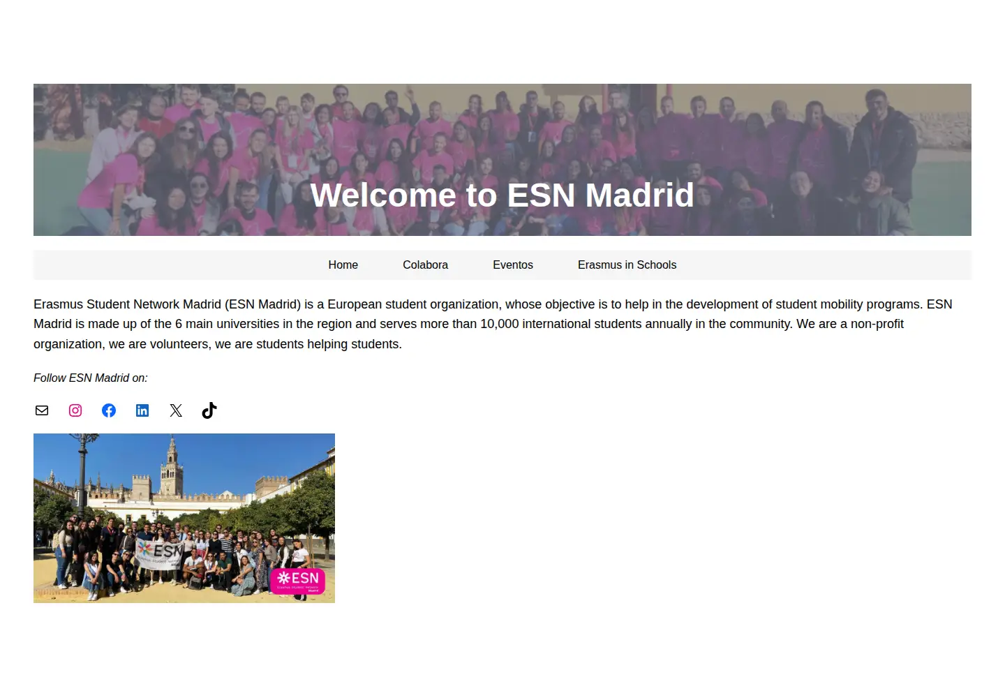 Screenshot of esnmadrid.org