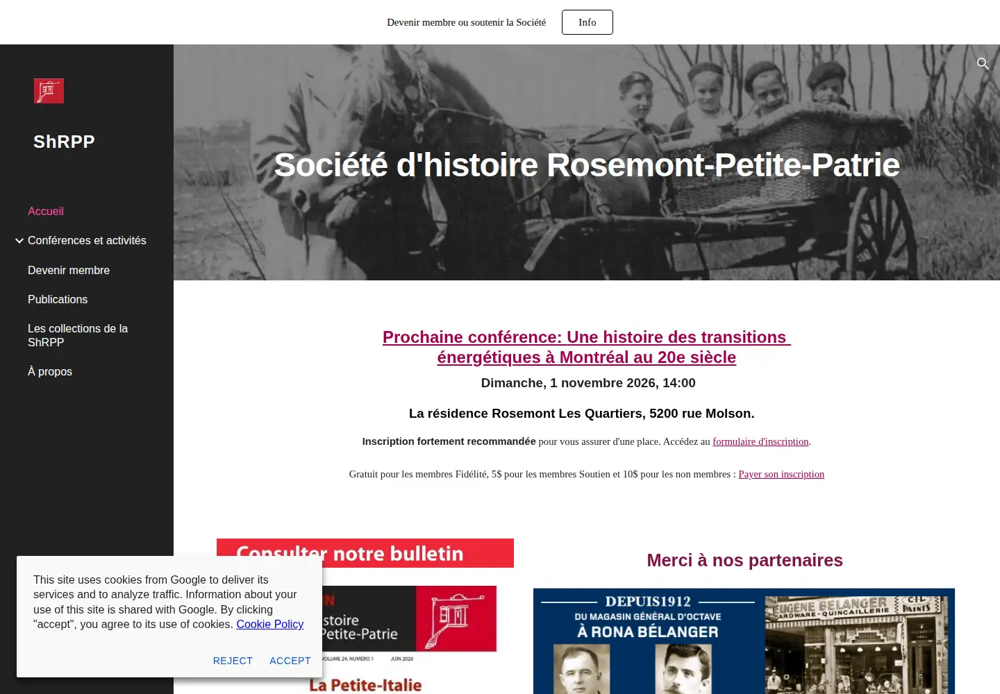 Screenshot of histoirerpp.org