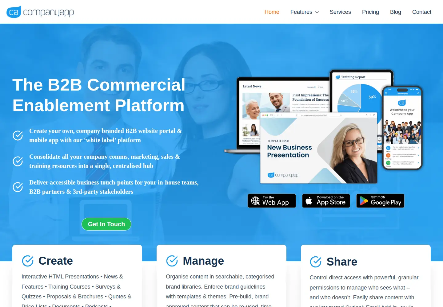 Screenshot of companyapp.co.uk