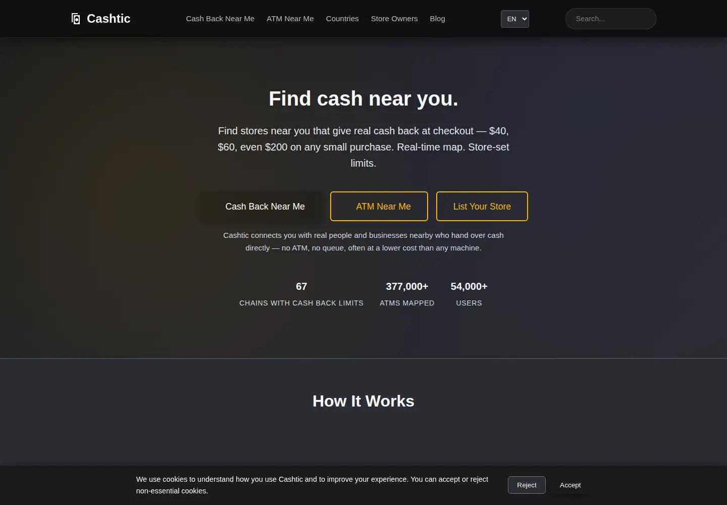 Screenshot of cashtic.com
