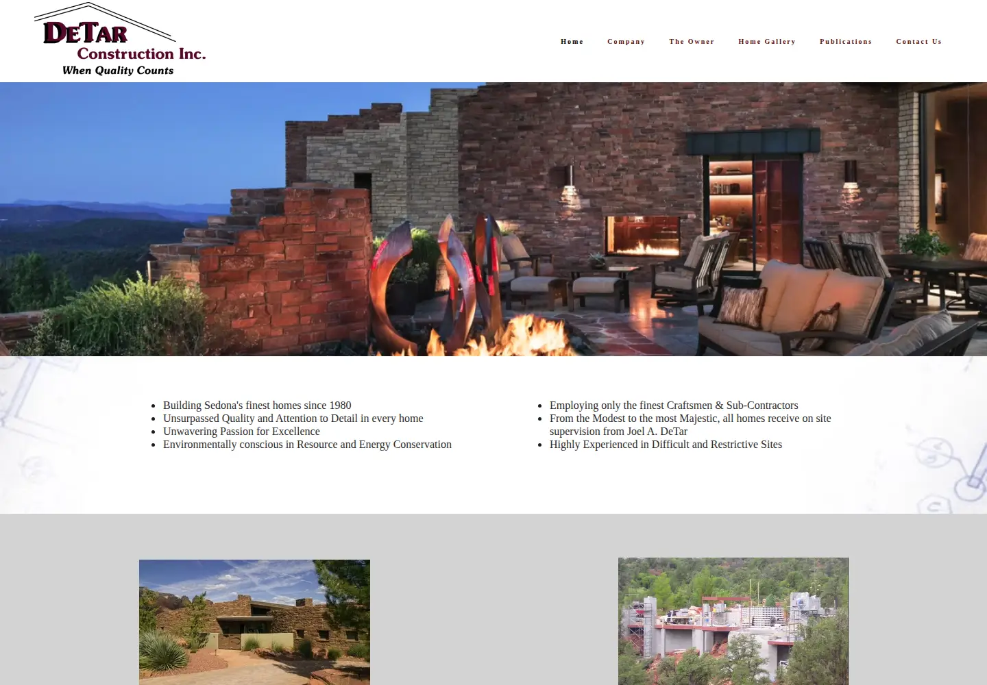 Screenshot of detarconstruction.com