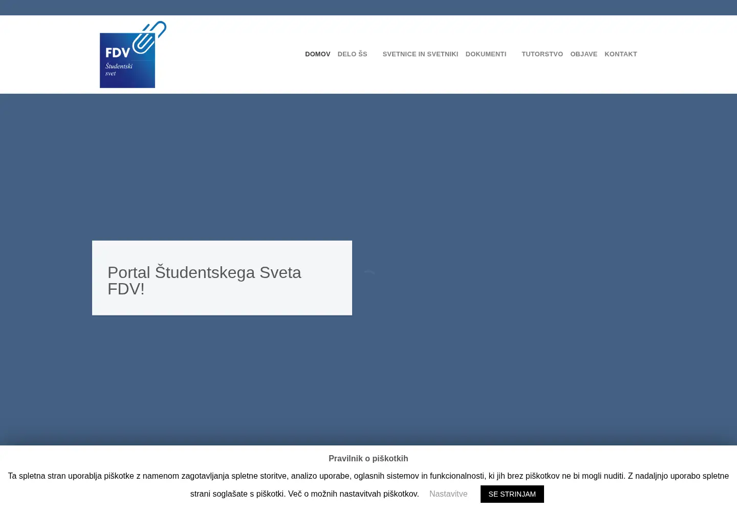 Captured homepage of ssfdv.org in the current scan