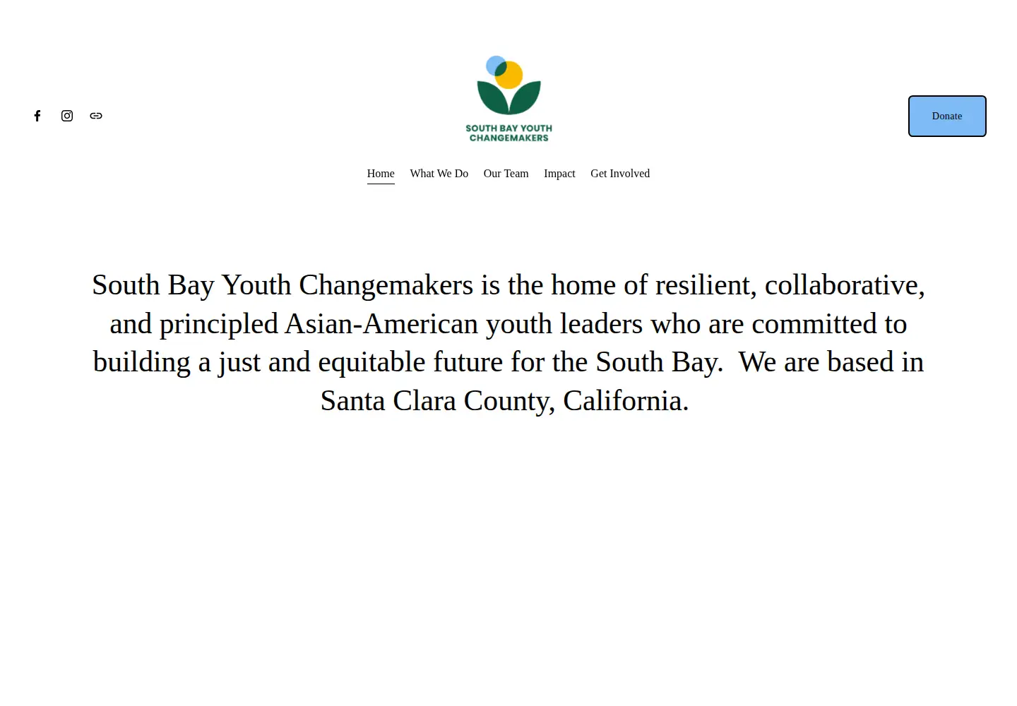 Screenshot of youthchangemakers.org