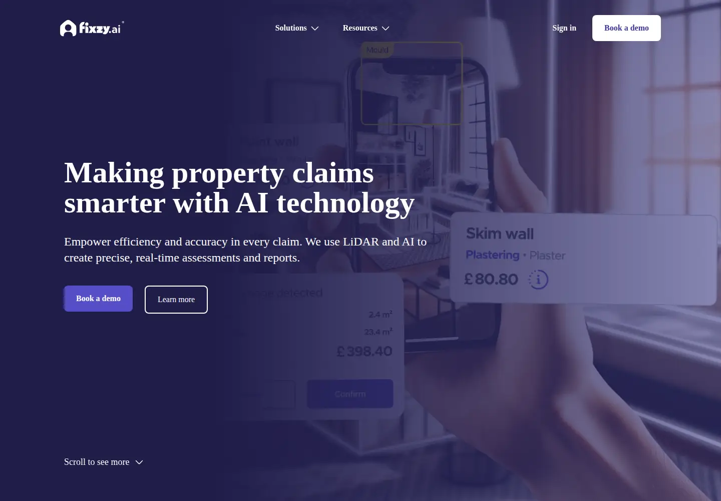 Screenshot of fixzy.ai
