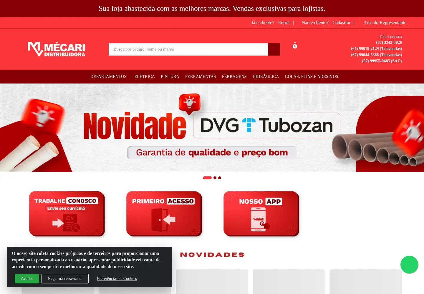 Screenshot of mecari.com.br