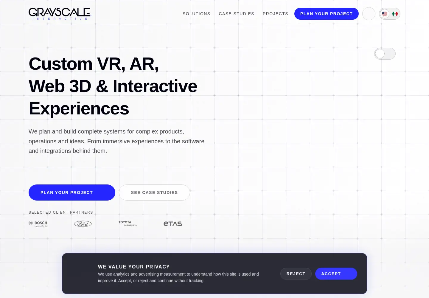Screenshot of grayscaleinteractive.com