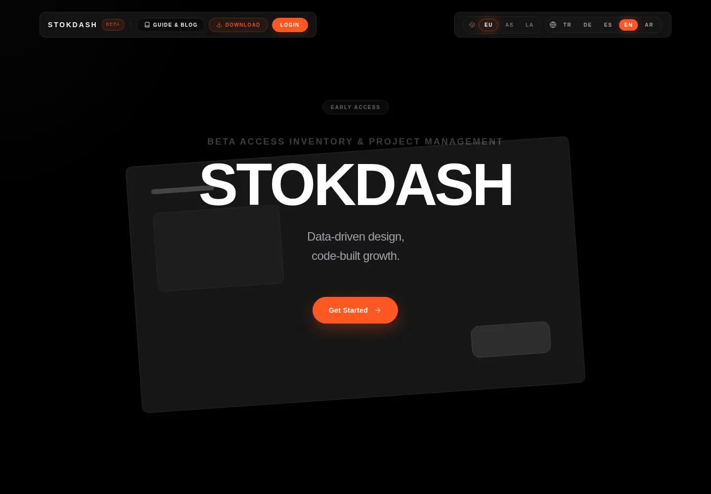 Captured homepage of stokdash.com in the current scan