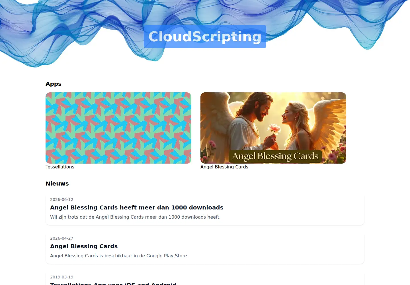 Captured homepage of cloudscripting.nl in the current scan