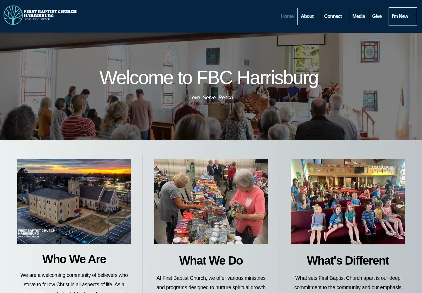 Screenshot of fbcharrisburg.org